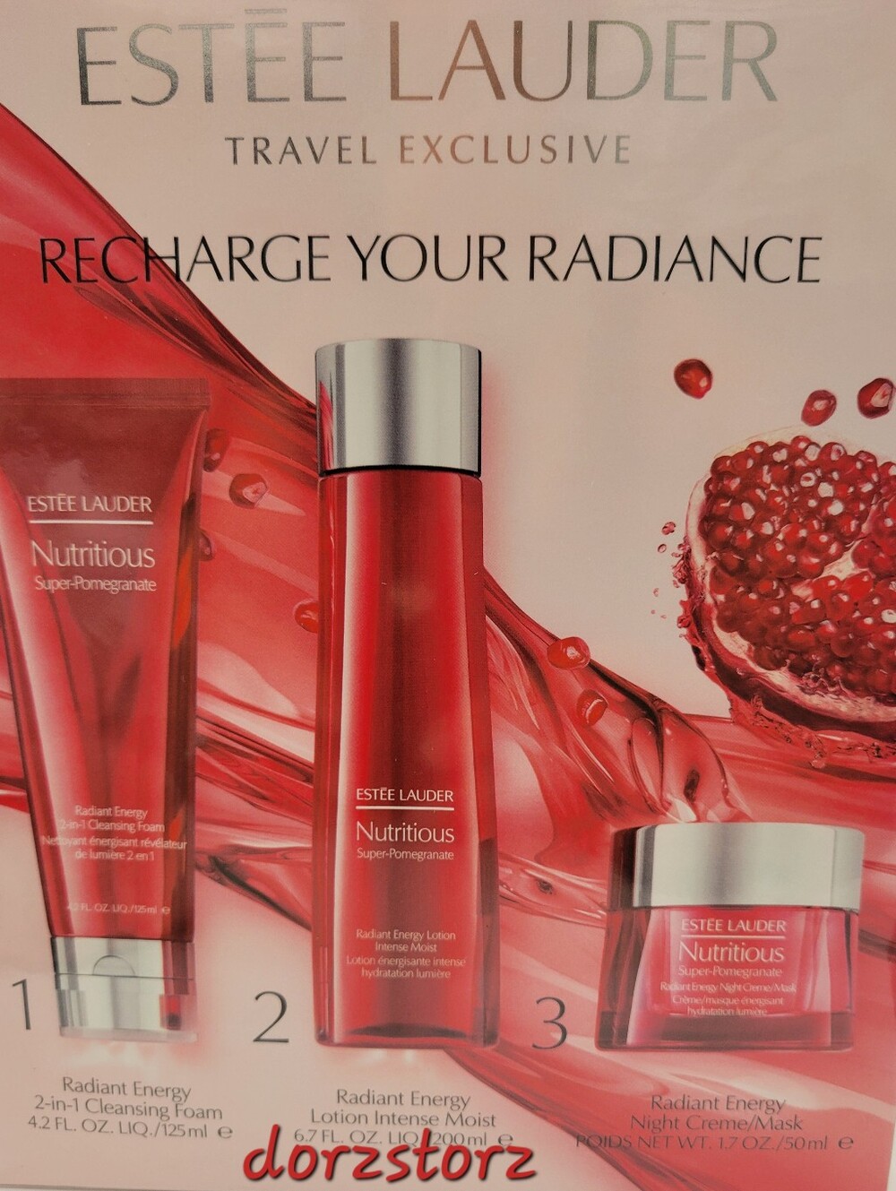 ESTEE LAUDER • Nutritious Super-Pomegranate Gift Set • SEALED • New in box